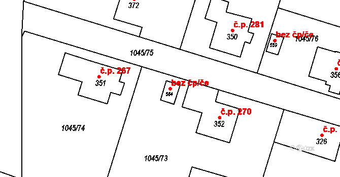 Dlouhá Třebová 39406334 na parcele st. 564 v KÚ Dlouhá Třebová, Katastrální mapa