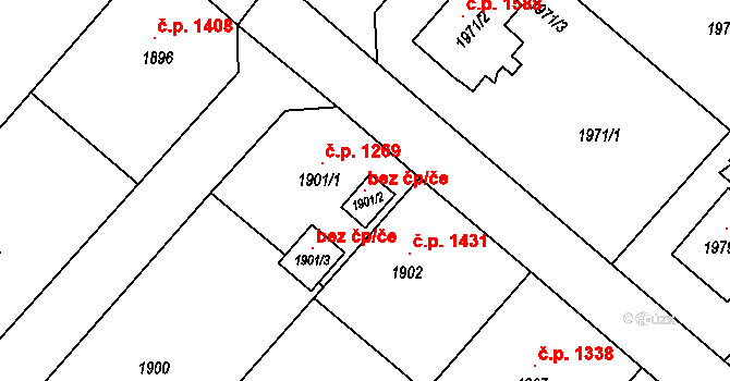 Petřvald 98682334 na parcele st. 1901/2 v KÚ Petřvald u Karviné, Katastrální mapa