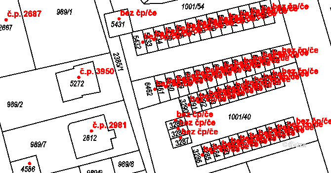 Jablonec nad Nisou 2967, Katastrální mapa