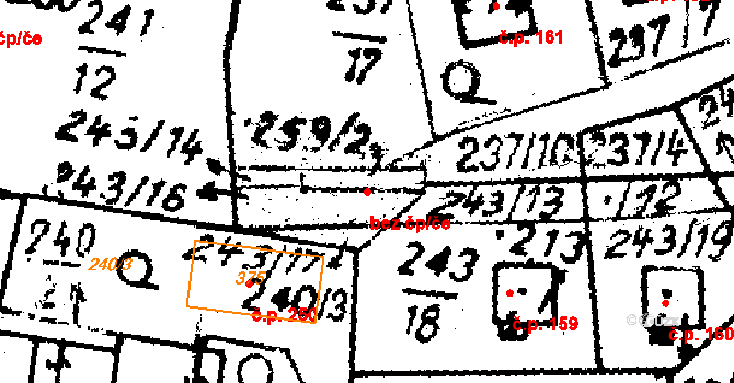 Studánka 38309335 na parcele st. 269/2 v KÚ Studánka u Tachova, Katastrální mapa