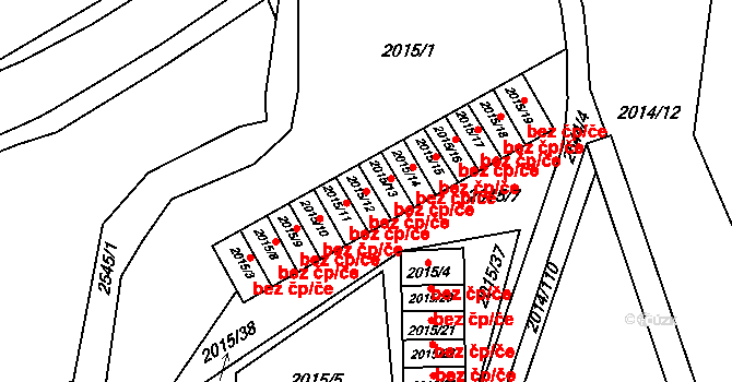 Litvínov 41045335 na parcele st. 2015/12 v KÚ Horní Litvínov, Katastrální mapa