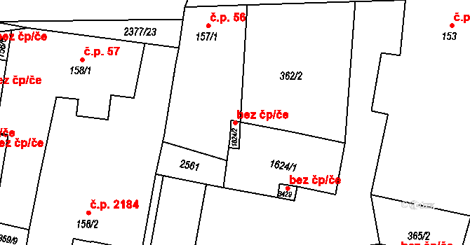Hořice 45941335 na parcele st. 1624/1 v KÚ Hořice v Podkrkonoší, Katastrální mapa