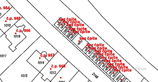 Praha 46797335 na parcele st. 1001/2 v KÚ Střešovice, Katastrální mapa