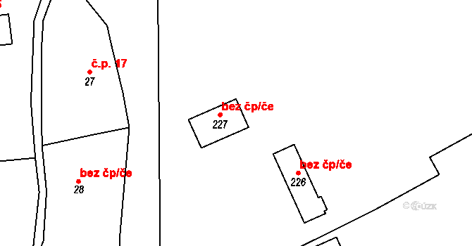 Studénka 48041335 na parcele st. 227 v KÚ Nová Horka, Katastrální mapa