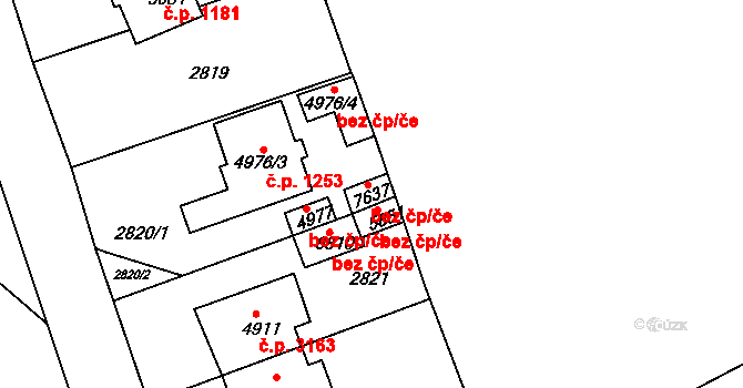 Havlíčkův Brod 52125335 na parcele st. 7637 v KÚ Havlíčkův Brod, Katastrální mapa
