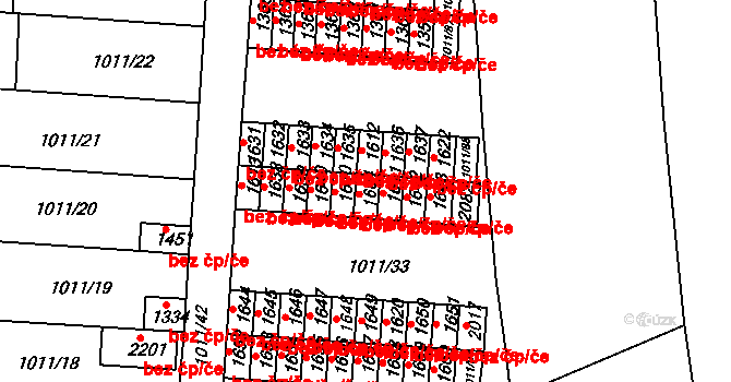 Český Brod 39863336 na parcele st. 1604 v KÚ Český Brod, Katastrální mapa