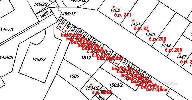 Brno 48298336 na parcele st. 1522 v KÚ Žabovřesky, Katastrální mapa