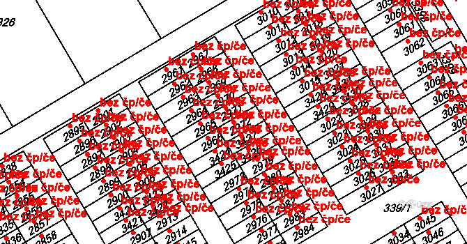 Třinec 48408336 na parcele st. 2972 v KÚ Lyžbice, Katastrální mapa