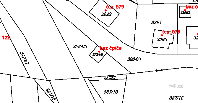 Turnov 42144337 na parcele st. 3284/5 v KÚ Turnov, Katastrální mapa