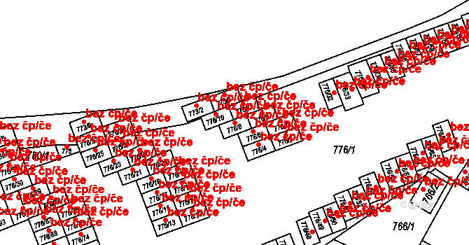 Jemnice 46542337 na parcele st. 776/8 v KÚ Jemnice, Katastrální mapa