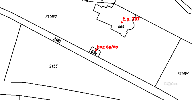 Jílové 47039337 na parcele st. 659 v KÚ Jílové u Děčína, Katastrální mapa