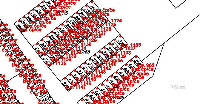 Rakovník 43107338 na parcele st. 3725 v KÚ Rakovník, Katastrální mapa