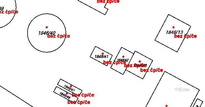 Třinec 87647338 na parcele st. 1846/41 v KÚ Třinec, Katastrální mapa