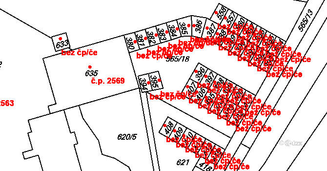 Šumperk 43596339 na parcele st. 395 v KÚ Dolní Temenice, Katastrální mapa
