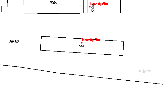 Sepekov 49388339 na parcele st. 518 v KÚ Sepekov, Katastrální mapa