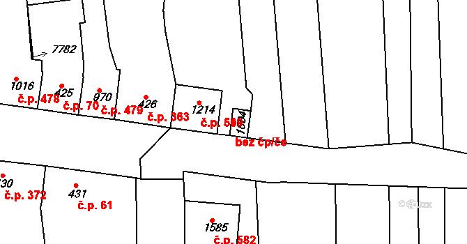 Milotice 79961339 na parcele st. 1604 v KÚ Milotice u Kyjova, Katastrální mapa