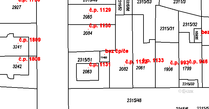 Pardubice 97005339 na parcele st. 11433 v KÚ Pardubice, Katastrální mapa