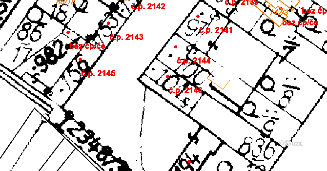 Podlusky 2146, Roudnice nad Labem na parcele st. 101 v KÚ Podlusky, Katastrální mapa