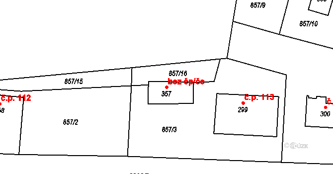 Týnec nad Sázavou 39381340 na parcele st. 357 v KÚ Pecerady, Katastrální mapa