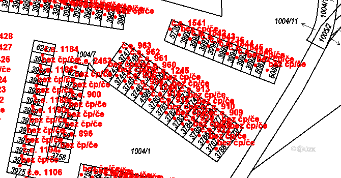 Cheb 44657340 na parcele st. 3772 v KÚ Cheb, Katastrální mapa