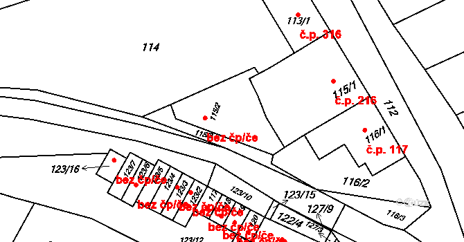 Bošovice 45855340 na parcele st. 115/2 v KÚ Bošovice, Katastrální mapa