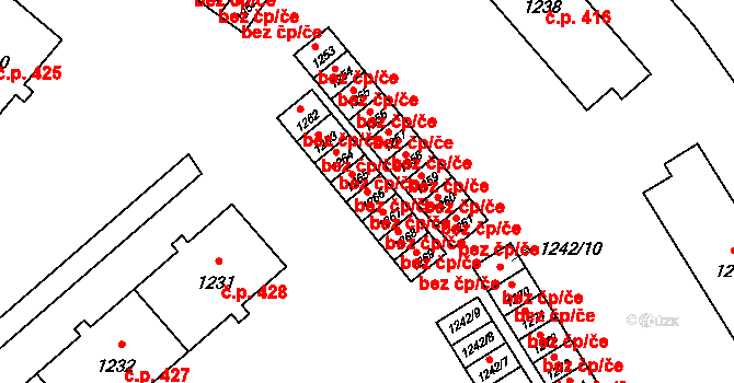 Vrbno pod Pradědem 46329340 na parcele st. 1266 v KÚ Vrbno pod Pradědem, Katastrální mapa