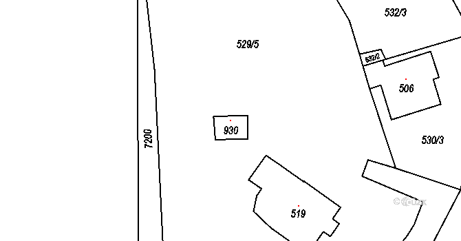 Opatov 102736341 na parcele st. 930 v KÚ Opatov v Čechách, Katastrální mapa