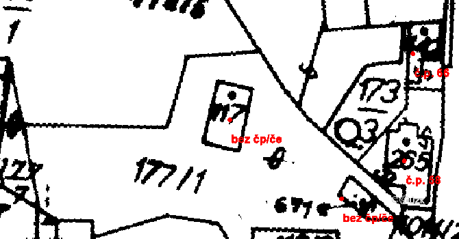 Hrochův Týnec 38058341 na parcele st. 117 v KÚ Hrochův Týnec, Katastrální mapa