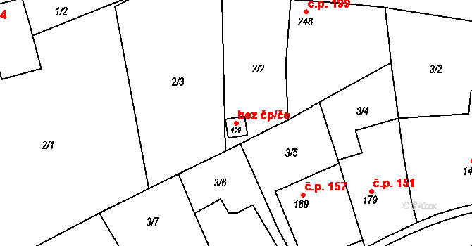 Besednice 44156341 na parcele st. 409 v KÚ Besednice, Katastrální mapa