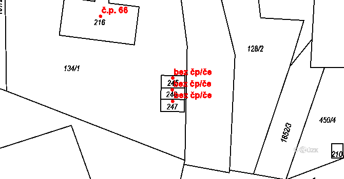 Kounov 44237341 na parcele st. 246 v KÚ Kounov u Dobrušky, Katastrální mapa