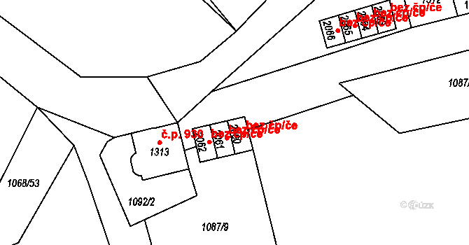 Jáchymov 45814341 na parcele st. 2060 v KÚ Jáchymov, Katastrální mapa