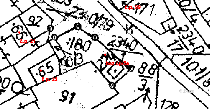 Těmice 47822341 na parcele st. 224 v KÚ Těmice u Kamenice nad Lipou, Katastrální mapa