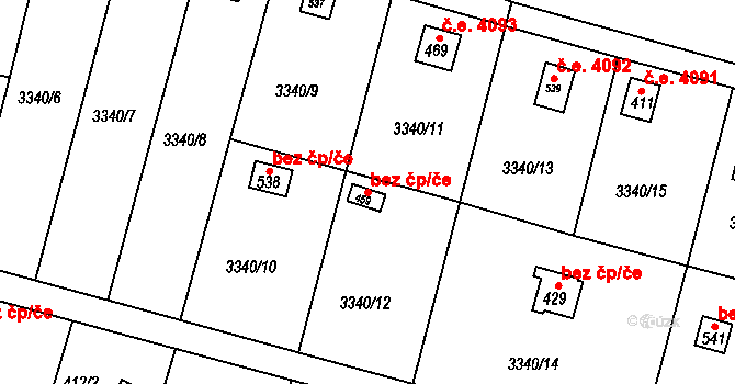 Boršov 58, Moravská Třebová, Katastrální mapa