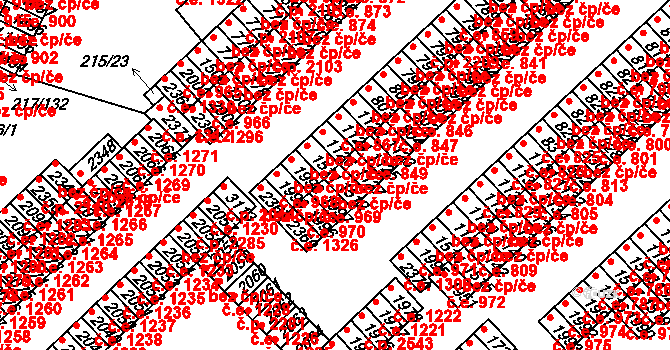 Sezimovo Ústí 40910342 na parcele st. 1512 v KÚ Sezimovo Ústí, Katastrální mapa