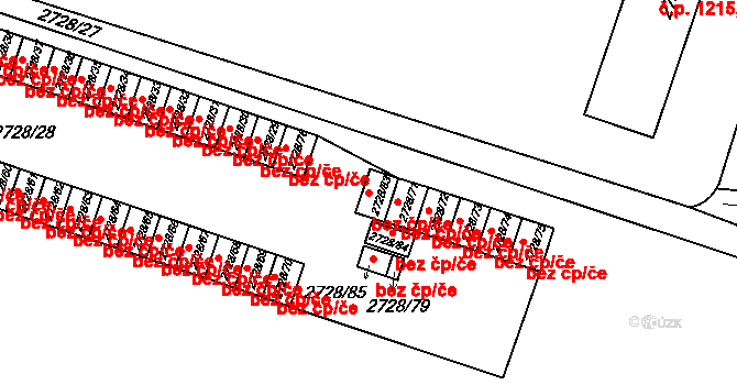 Holešov 47593342 na parcele st. 2728/83 v KÚ Holešov, Katastrální mapa