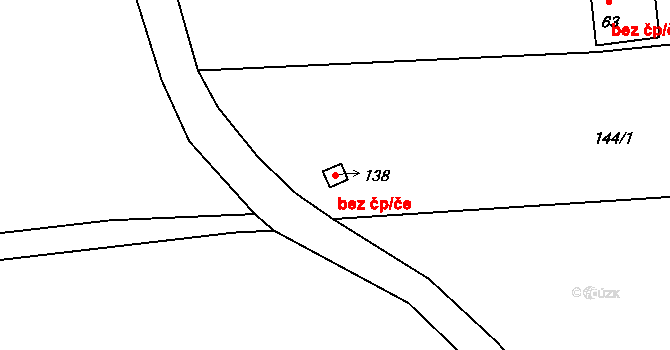 Olšovec 49520342 na parcele st. 138 v KÚ Olšovec, Katastrální mapa