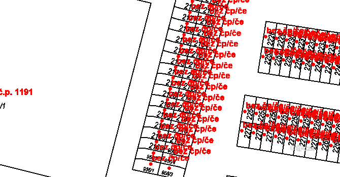 Ostrov 49618342 na parcele st. 2170 v KÚ Ostrov nad Ohří, Katastrální mapa