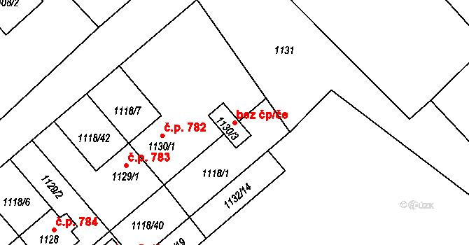 Orlová 106841343 na parcele st. 1130/3 v KÚ Poruba u Orlové, Katastrální mapa