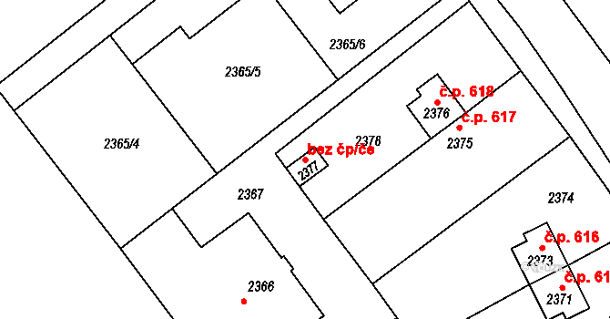 Libušín 38587343 na parcele st. 2377 v KÚ Libušín, Katastrální mapa