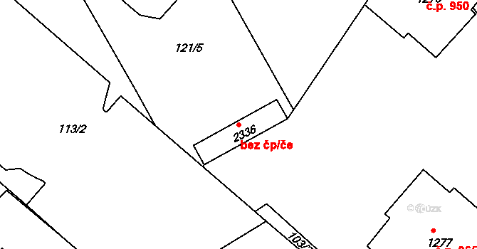Neratovice 45420343 na parcele st. 2336 v KÚ Neratovice, Katastrální mapa