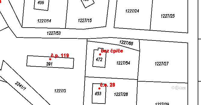 Rynoltice 47138343 na parcele st. 472 v KÚ Rynoltice, Katastrální mapa