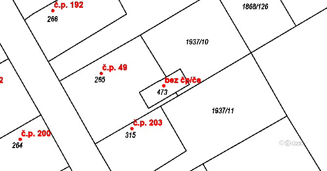 Chotusice 49204343 na parcele st. 473 v KÚ Chotusice, Katastrální mapa