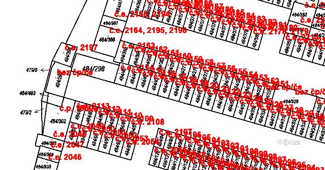 Podlesí 2118, Havířov na parcele st. 484/44 v KÚ Bludovice, Katastrální mapa