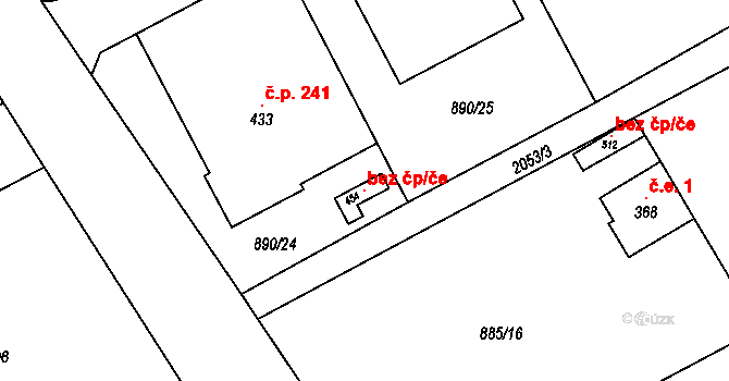 Opatovec 96468343 na parcele st. 454 v KÚ Opatovec, Katastrální mapa