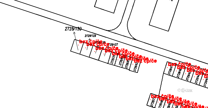 Holešov 104361344 na parcele st. 2728/127 v KÚ Holešov, Katastrální mapa