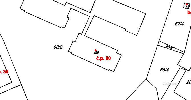 Železná Ruda 60, Katastrální mapa