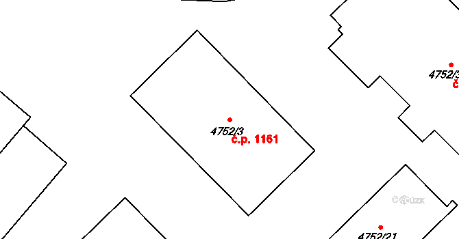 Dětmarovice 1161 na parcele st. 4752/3 v KÚ Dětmarovice, Katastrální mapa