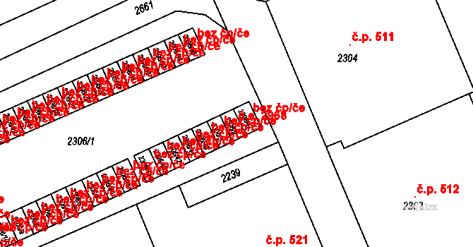 Prostřední Suchá 2968, Havířov na parcele st. 2306/2 v KÚ Prostřední Suchá, Katastrální mapa