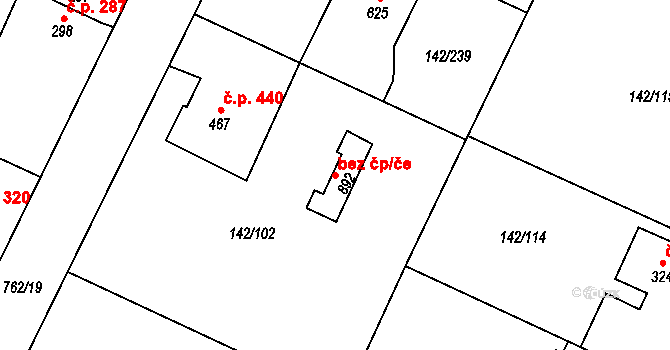 Chotěšov 42373344 na parcele st. 892 v KÚ Chotěšov, Katastrální mapa