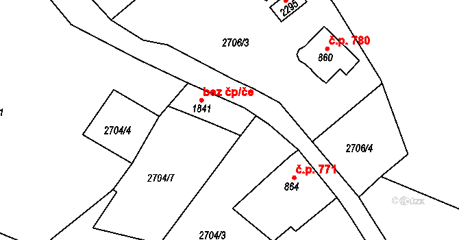 Nejdek 45793344 na parcele st. 1841 v KÚ Nejdek, Katastrální mapa
